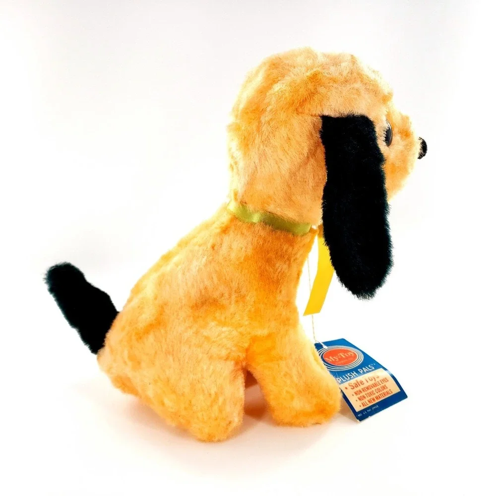 Vintage My-Toy Plush Pals Orange Dog Puppy Plush Toy w/ Tag